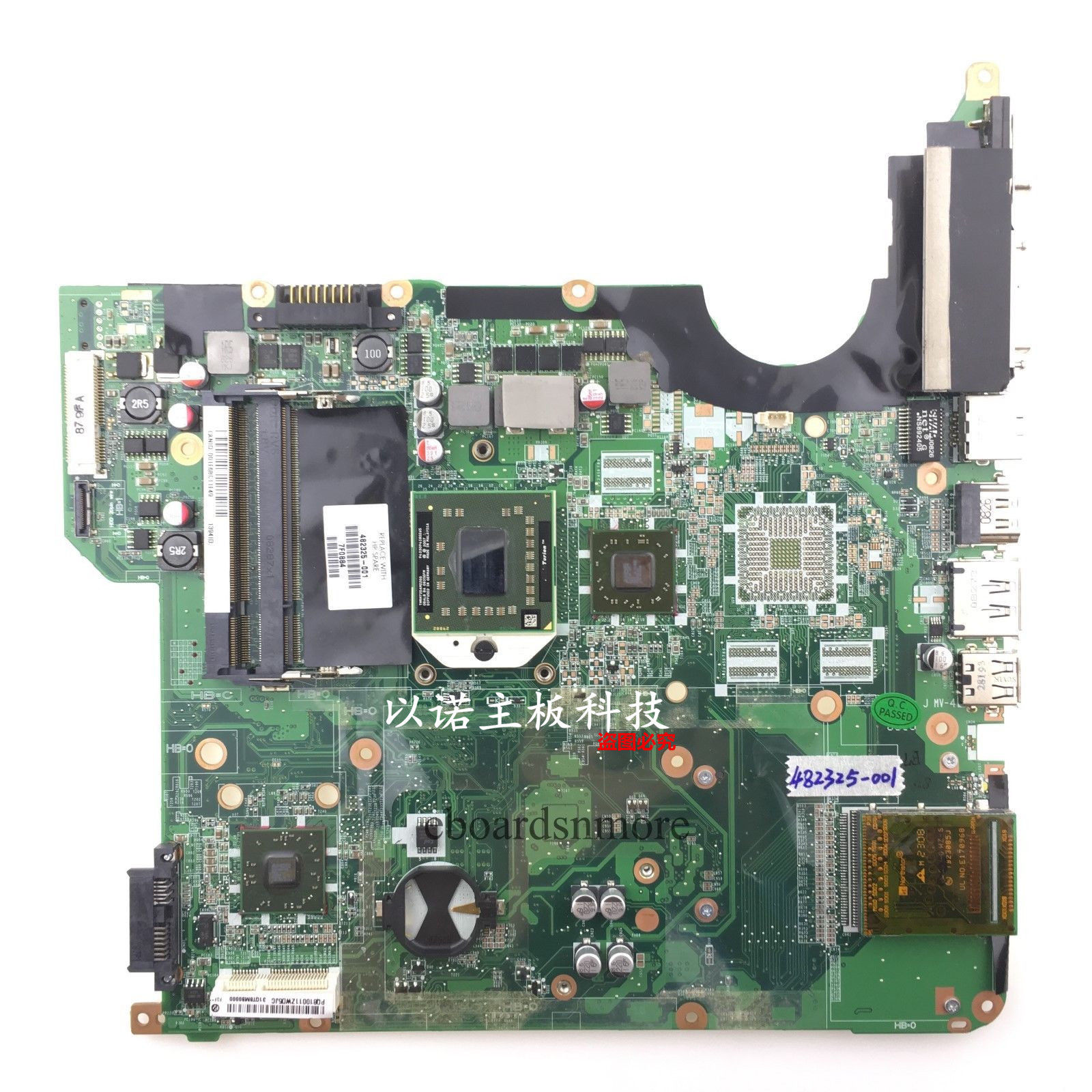 482325-001 AMD motherboard +CPU for HP DV5 DV5-1000 Series Laptops DA0QT8MB6F0 A Compatible CPU Brand: AMD